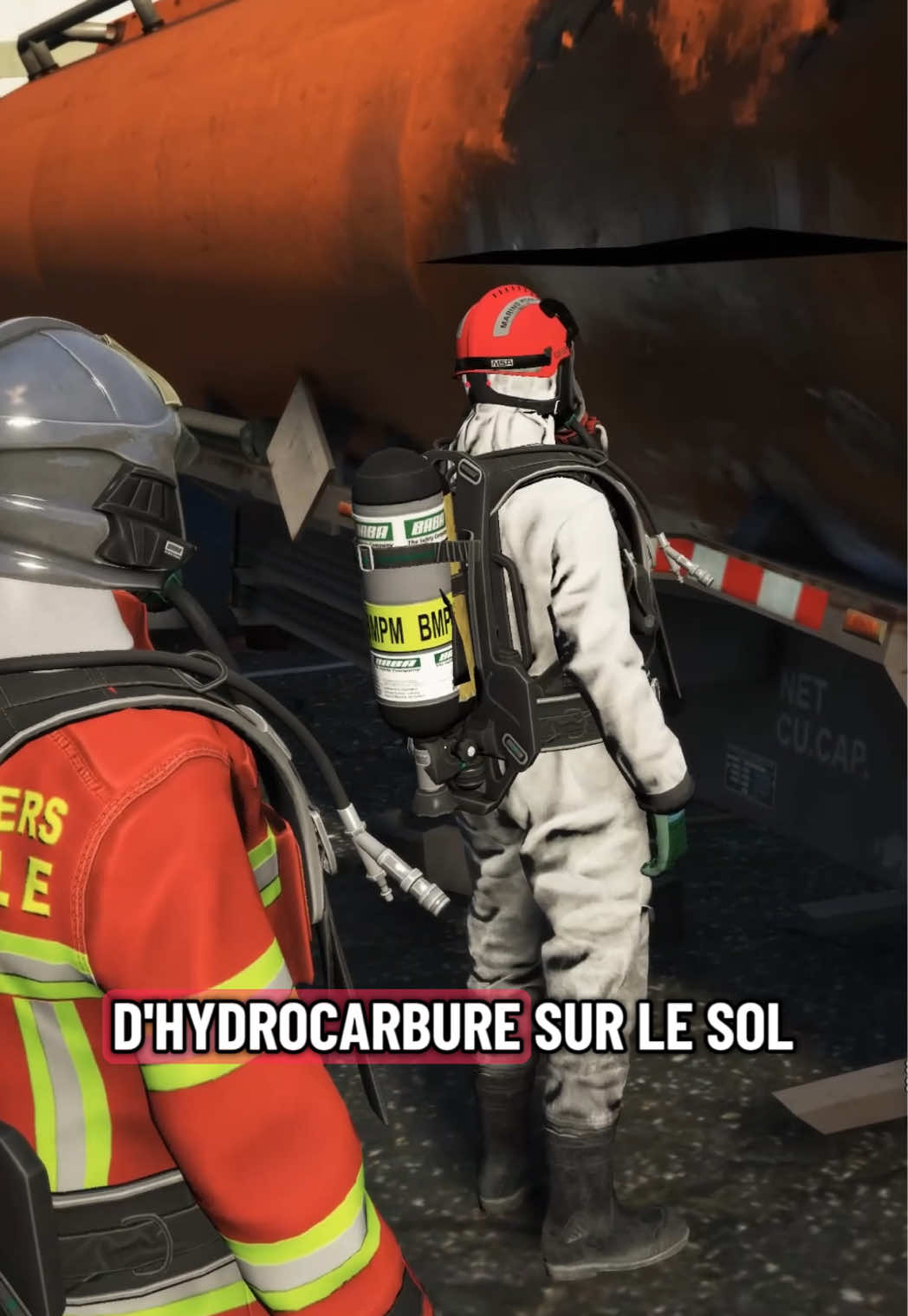 Intervention 3477 - fuite d’hydrocarbures sur le port de commerce. Les marins-pompiers interviennent pour limiter la polution. #pompiers #gtarp #fivem 