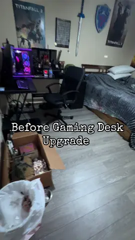 My son was way overdue for a gaming desk upgrade.  Easy to assemble, can put together in 4 different positions  Comes with the tools needed  🚨Clearance Sale - No shipping  @Sikaic Furniture US #gamersoftiktok #gamingdesk #giftsforgamers #desksetup #christmasgiftideas 