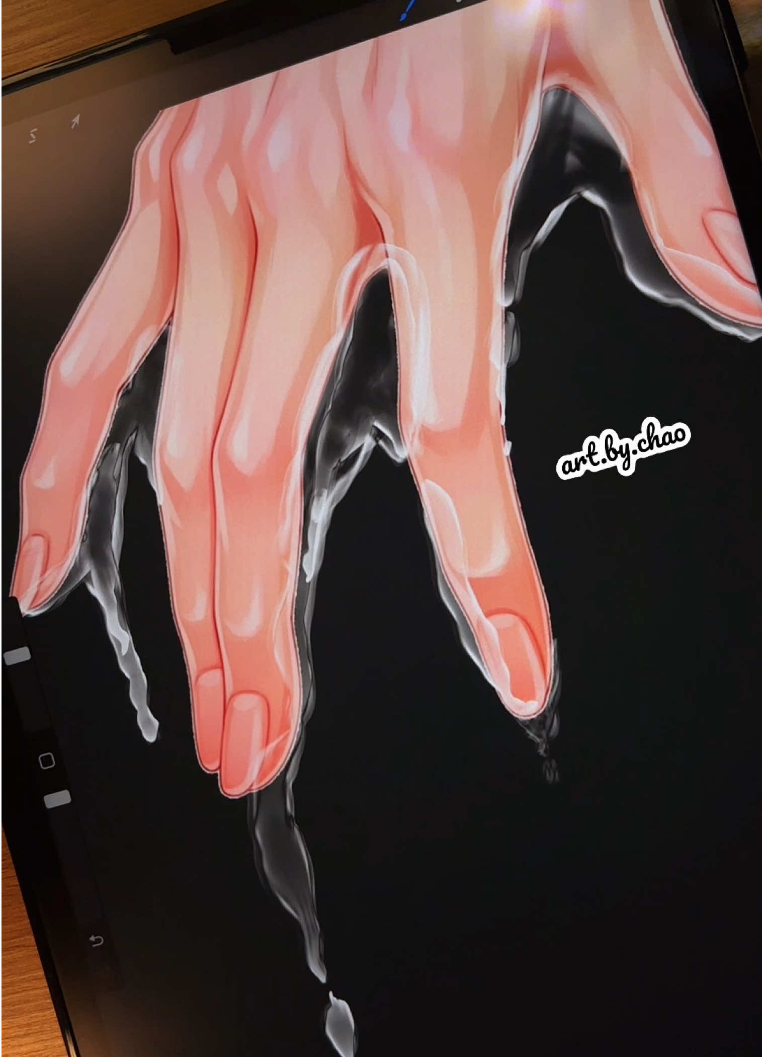 Liquid sorcery in progress 💦 ✏️ Procreate Liquid Flow Brushes 📥 Download here: artbychao.co   #procreate #procreatebrushes