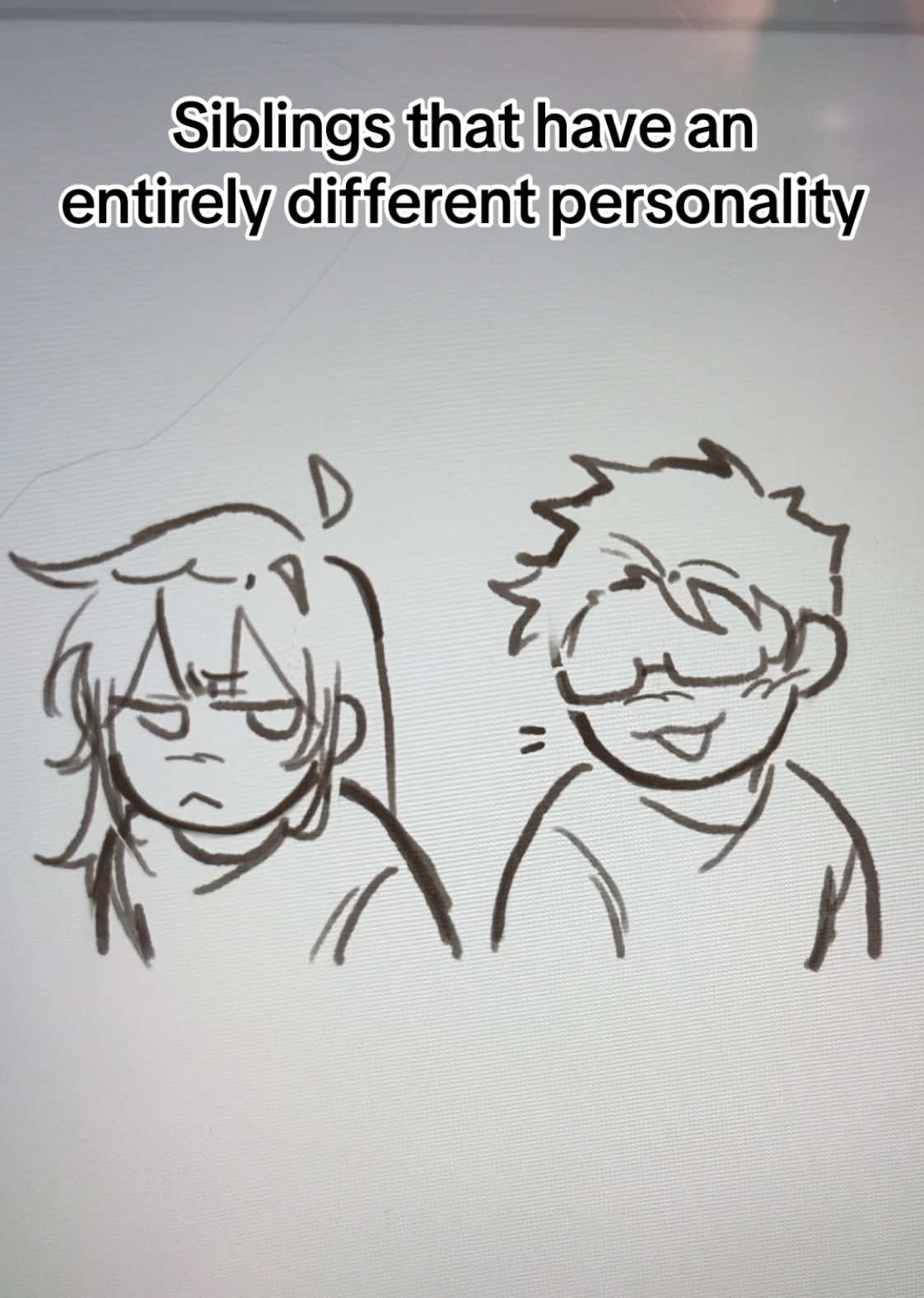 We have super different personality. My brother always tell me I’m a cat and I totally agree with it, he’s totally more like a dog to me😔 . . #art #doodleart #sketch #artaccount #ventaccount 