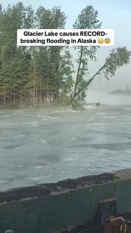 Update 2 of Glacier Lake causes record-breaking  flooding in Alaska 😳 What would you do? (mtcreswell/IG) #flooding #alaska #glacierlake #alaskafishing #alaskalife 