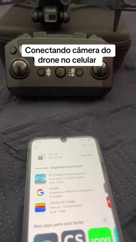 Conectando a câmera do drone no celular 