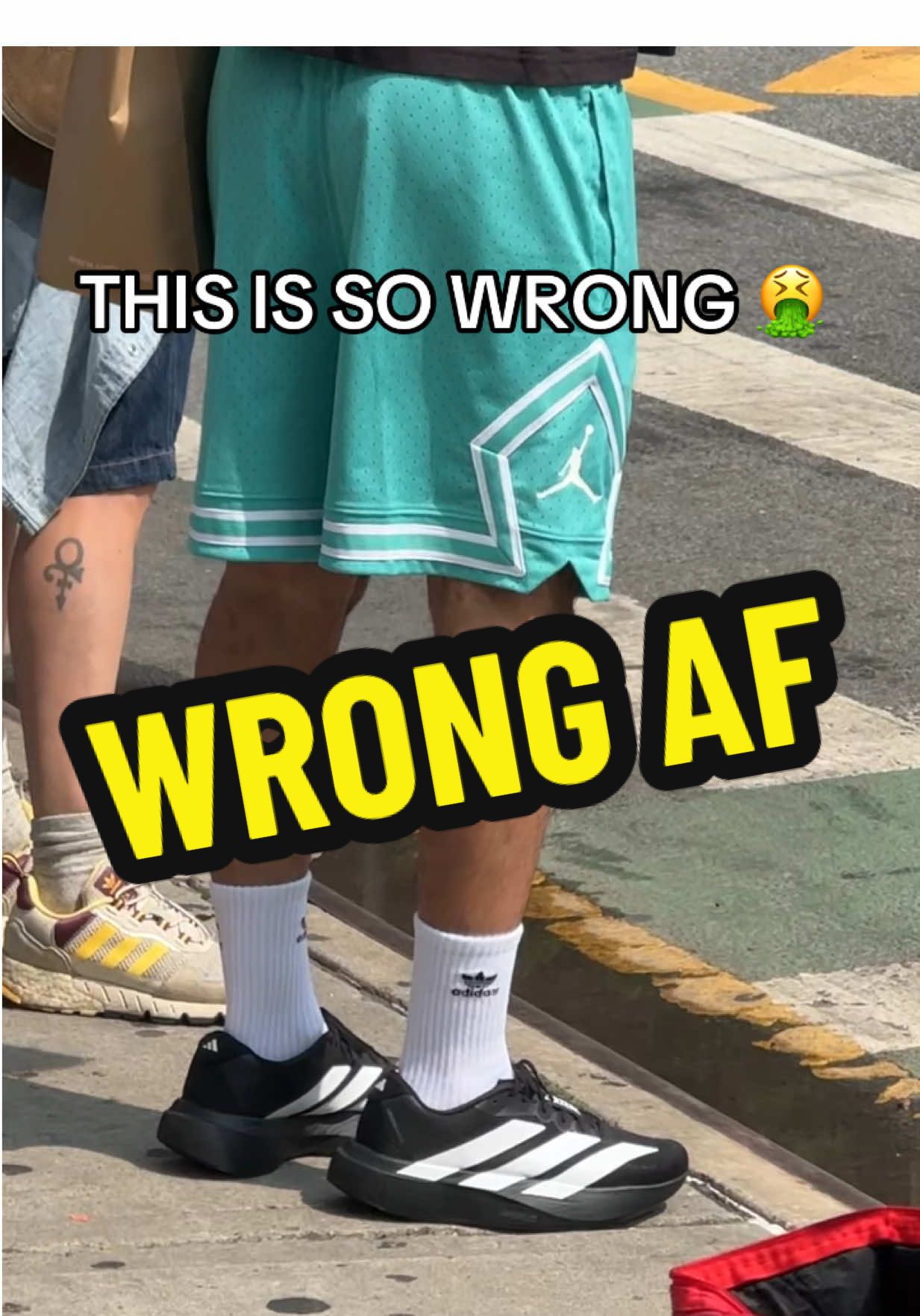 Should this even be allowed 🧐 #sneakers #nyc #adidas #nike #basketball 
