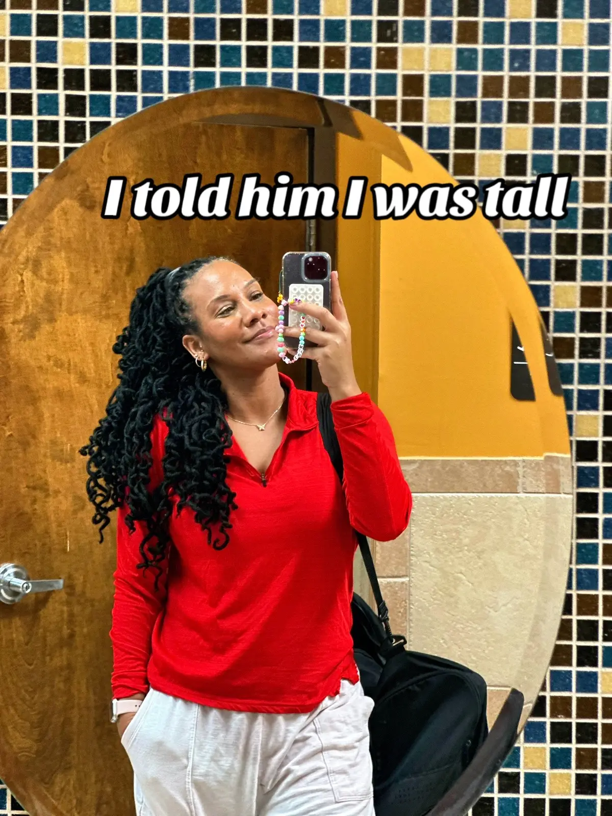 When God said ‘reach for the stars,’ He gave me the legs to get there 🌟🦵🏽#tallgirls #locs #longhair #legsfordays 