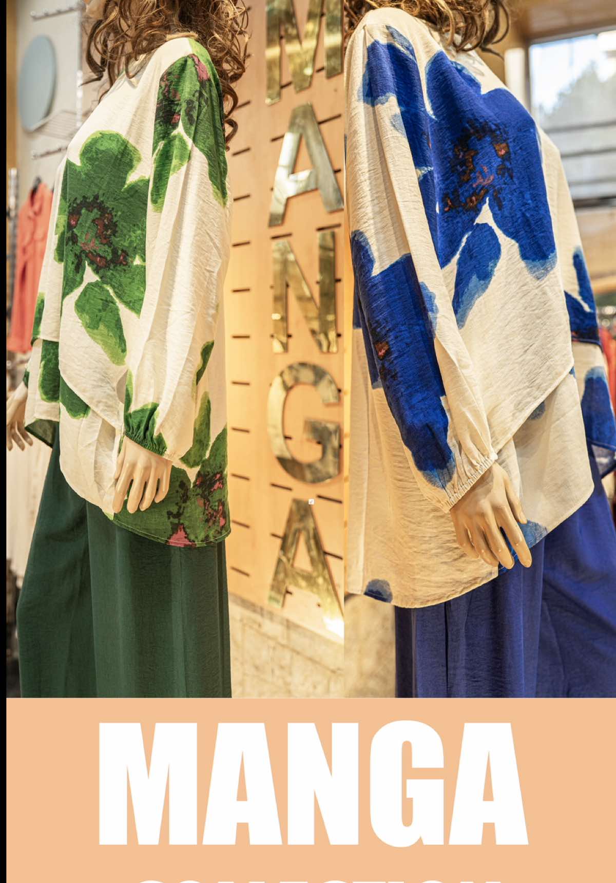 💙🌿 Fraîcheur & Élégance 🌿💙 Découvrez le look unique signé MANGA® : fleurs bleu & vert + pantalon bleu royal ✨ Un style fluide, moderne et irrésistible ! #MANGAstyle #NouvelleCollection #Mode2025 #OOTD #ChicEtConfort     