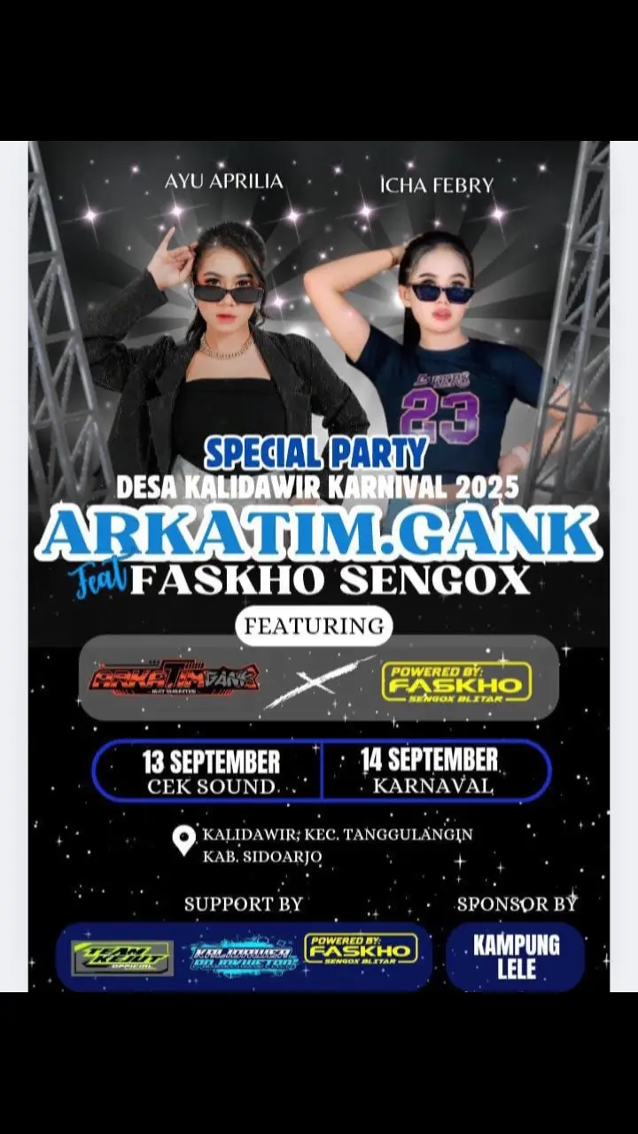 @arkatim.gank @ichafebry__ @apreliaayu #sidoarjo #arkatimgank #karnavalsoundsystem #sidoarjohoreg #faskhosengokblitar 