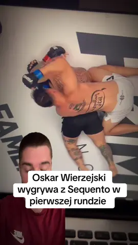Oskar Wierzejski wygrywa w pierwszej rundzie z Sequento!         #oskarwierzejski #sequento #famemma27 #famemma #freakfight 