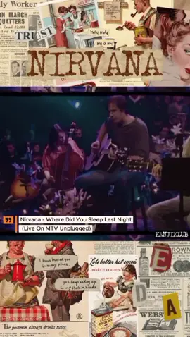 Nirvana - Where Did You Sleep Last Night (Live On MTV Unplugged) #nirvana #kurtcobain #unplugged #seattle #fyp 