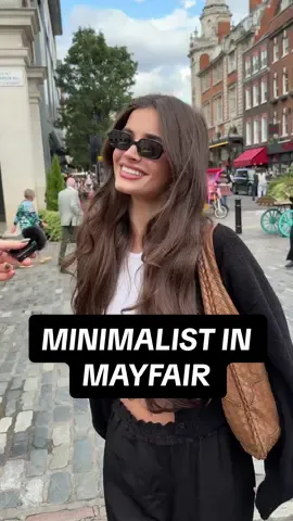 Minimalist in Mayfair outfit in London ☕️ @Ariana Menassa #OOTD #fashion #outfitsinspo 