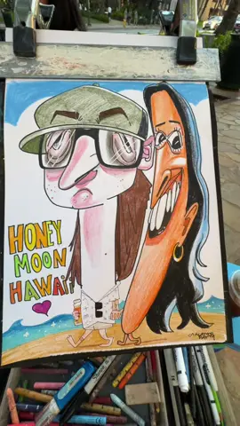 💕 #caricature #funny #streetart #fyp 