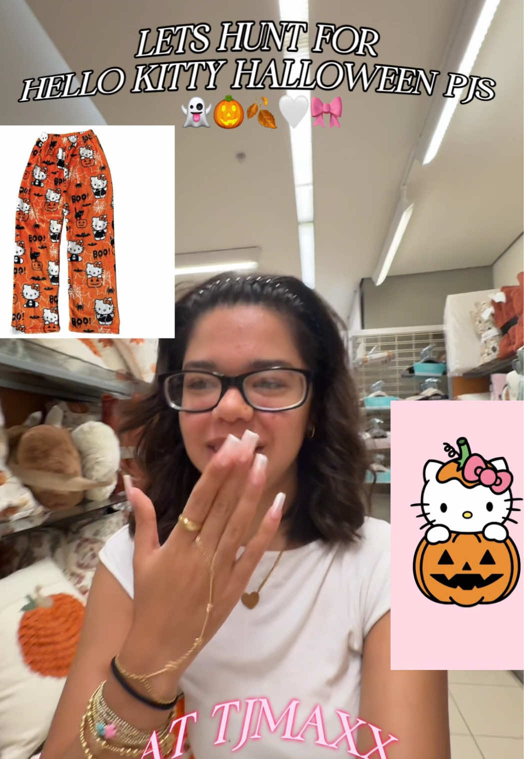 Let’s hunt for hello Kitty PJs at TJ Maxx 🤍🍂🎀👻🎃 ##fyp##viral##halloween##tjmaxx##hellokitty@@TJ Maxx