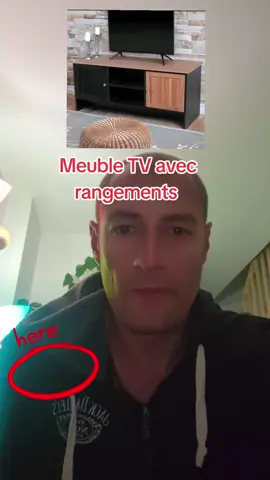 Meuble TV en bois avec rangements #POURMOI #meuble #television #tv #meubles 