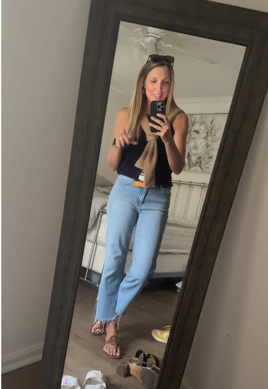 Gameday OOTD for our first home game 🐎💛💙 #gameday #OOTD #gamedayoutfit 