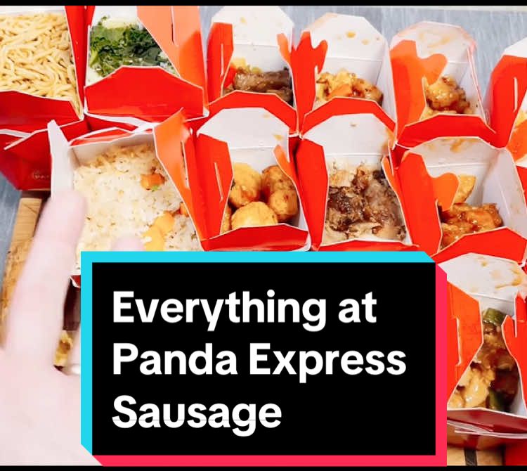 Everything at Panda Express Sausage #ordinarysausage #ordinarysausage_channels #ordinarysausagetiktok #pandaexpress #pandaexpresssausage 