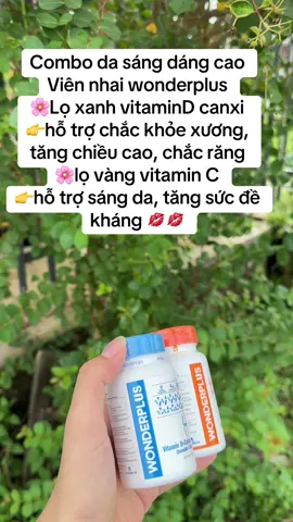 [COMBO vitamin C + D Canxi] Viên Nhai Bổ Sung Vitamin Wonderplus (60 viên/hộp) - Giúp Làn Da Rạng Rỡ - Tăng Cường Đề Kháng - Giúp Xương Chăc Khỏe