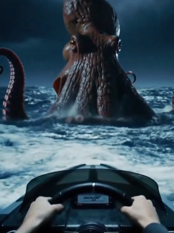 A giant octopus monster acctacked 😱  #scary #scarytiktoks #fyp #horror #oceanlife 