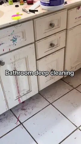Follow me for the tile floor cleaning next video!😳 #CleanTok #bathroom #clean #professional #grime 