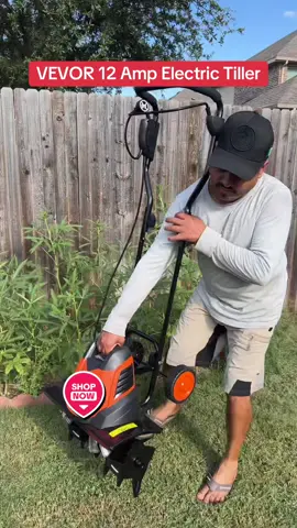 VEVOR 12 Amp Electric Tiller #vevorttshop #vevor #fyp@Vevor_US #tiktokshop #gardening 