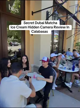 Secret Dubai Matcha Ice Cream Hidden Camera Review @CalabasasCoffeeHouse #dubaichocolate #matcha #hiddencamera #metaaiglasses #review 