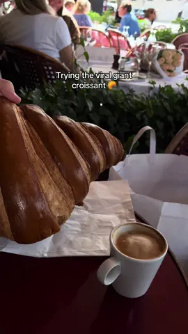 It was so good!(would deffo recommend with some jam or choc spread!) #croissant #viralcroissant #paris #fyp #parisfood  