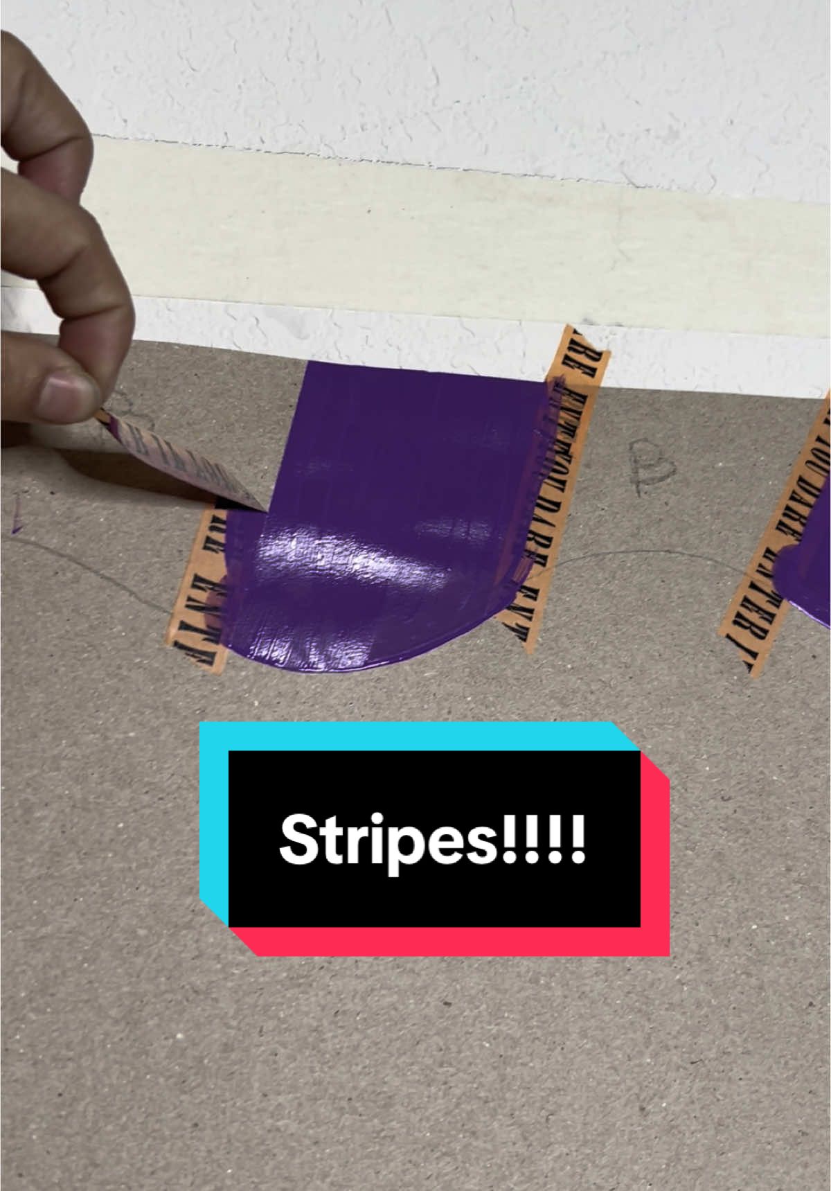 Oh this is my songggg ✨ #satisfyingvideo #peel #tape #stripes #paintedbanner #bannerartist #sahm #dontquityourdaydream #hobby #hustle #craftymoms #sahmamacees #fyp 