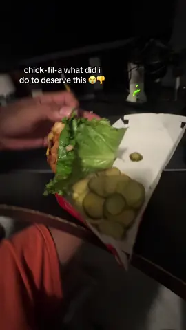 @Chick-fil-A never in my life 🤦🏽‍♂️ i put 5 sometimes bc i like taking em out and eating them aside (nun wrong w that) but someone in the kitchen woke up on the wrong side of the bed this morning, woke up with no car, no woman, no haircut, just mad at the world and comes up with this grand idea to take all their stress and anger and lobotomize MY sandwich with 25 pickles (exact) 😔🙏 to mess up MY order is beyond me dawg… been eating here since this shi when i was a kid and been practically eating ts since it opened up, ive been cool w all the workers and ive known some of the workers for years and NOT once have they touched and tickled my burger silly like this before. i promise to you that im NEVER ordering a sandwich from chick-fil-a again, and that just ruined the rest of my day. i ate the rest of my food with tears in my eyes fist clenched with my veins popping out of my head. this HAS to be considered a hate crime bc no way. ruining other people’s days doesn’t make yours better, and i hope getting a little giggle out of this was worth it. it could be any random day in the future, i don’t care what my financial situation or if i need to cure myself of any fatal diseases,  if i were to stumbled upon a magic lamp one day, i would use one of my wishes were to make you unlucky for the rest of your life, then my next wish would be to make you even MORE chopped than you orignally were before. my last and final wish would be to teleport you to the clean and warm streets of New Dehli in India. i also hope you get wedgied infront of your crush. please keep yourself safe. #chickfila #sandwich #lobotomy #pickyeater #imsorry 