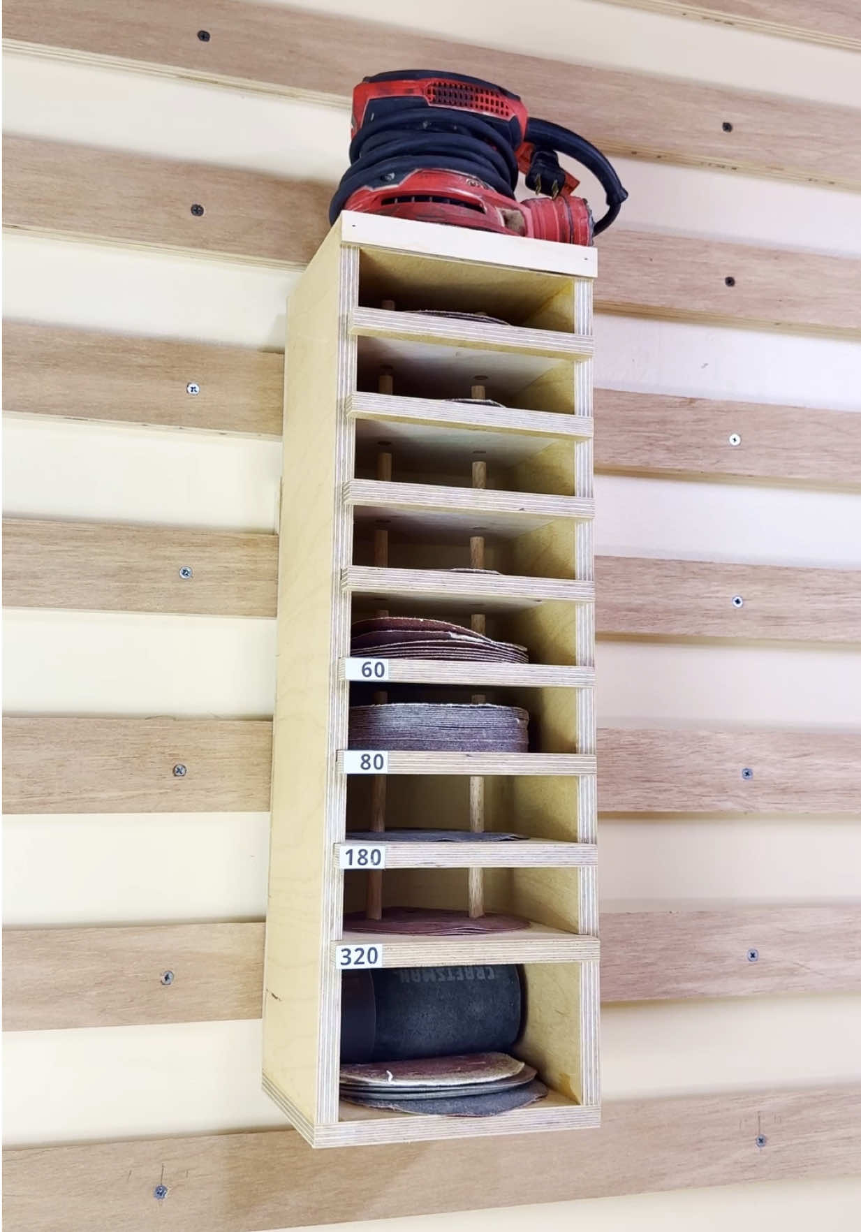 Sandpaper Holder French Cleat Idea #woodworking #frenchcleatsystem #DIY 