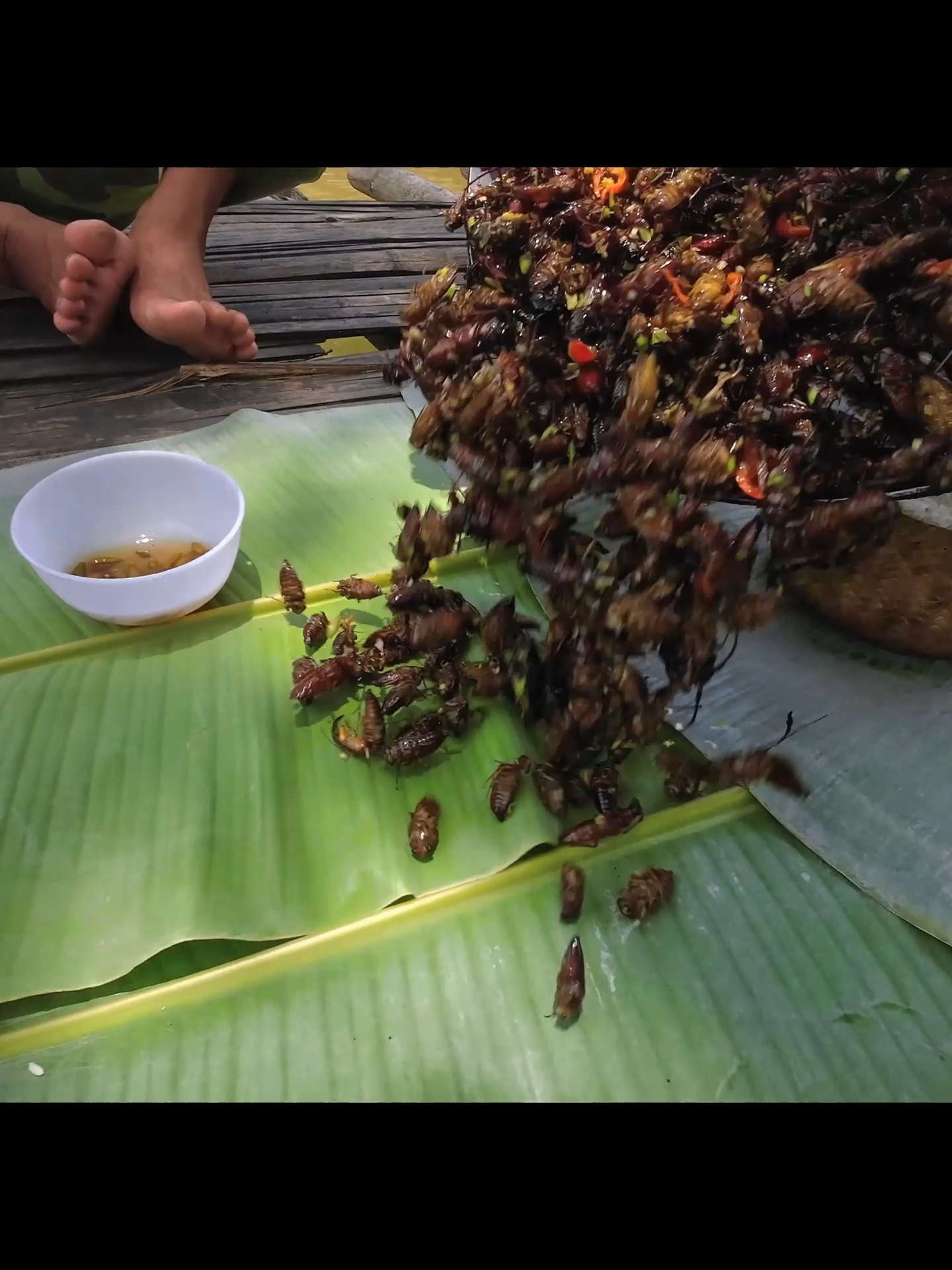 Món sâu bọ#nhipsongtaybac #amthuc