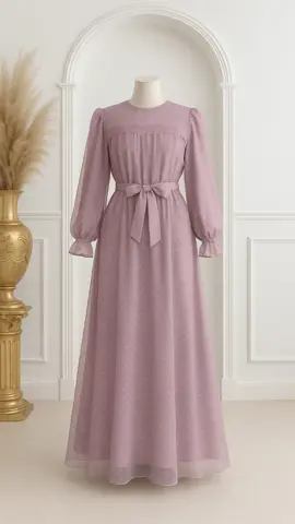 MIRA DRESS TILE DOTY - BRUKAT #pakaianwanita #gamismurah #gamiskekinian #gamis 
