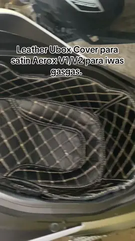 Aerox V1/V2 Comparment Cover para iwas gasgas ng ubox. Quality at ganda ng leather. Link sa yellow basket! 💯 #fyp #yamahaaerox #yamahanvx #yamahaaerox155 #tiktokaffiliate 