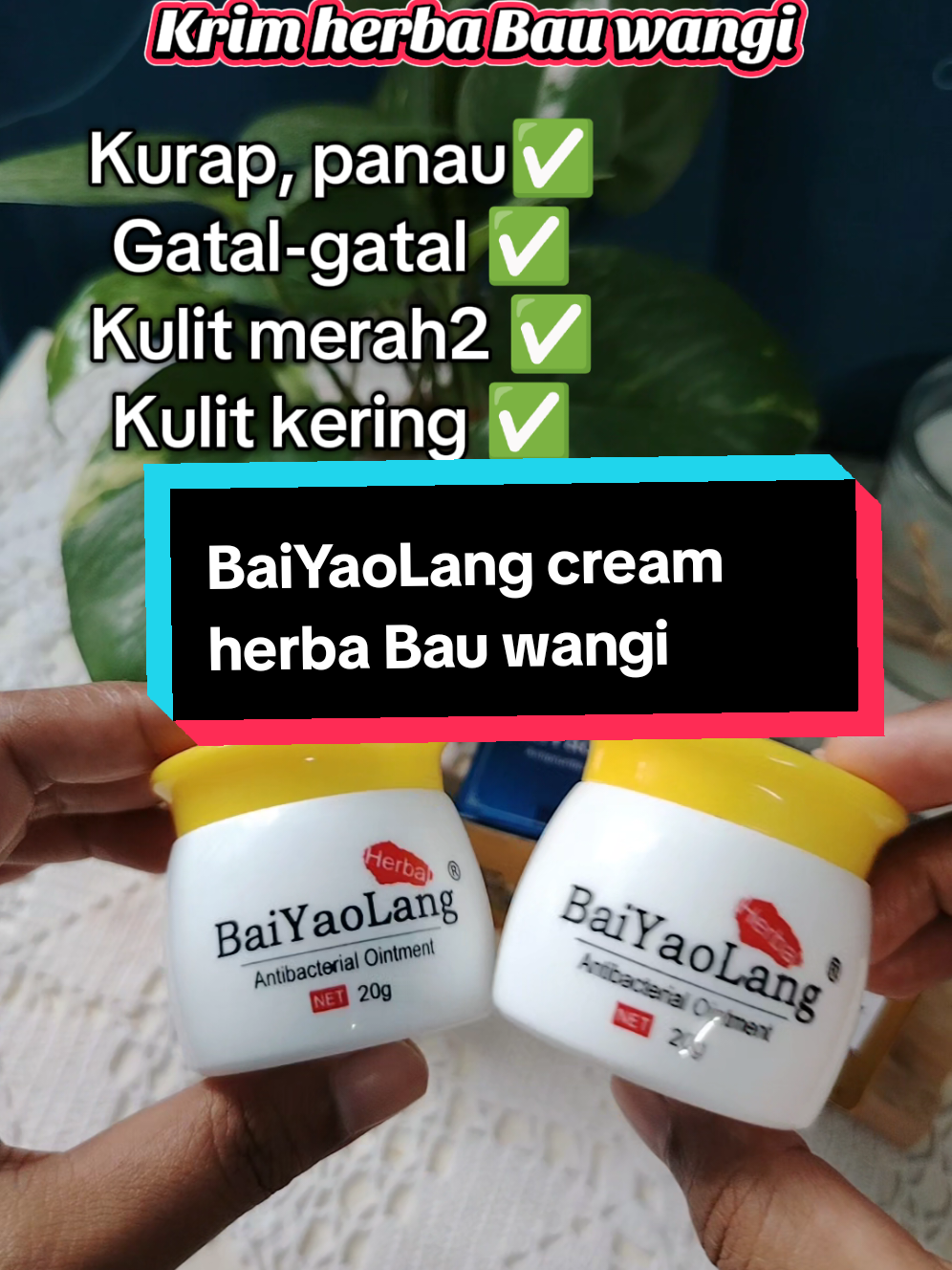 #baiyaolang #baiyaolangcream #creambaiyaolang #herbalcream #krimgatalgatal 