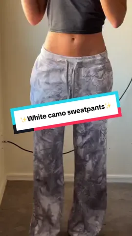 Soft, wrinkle-free, and quick-drying with hidden pockets these wide-leg camo sweats are made for comfy days that still look cute. Mid-high waist, drawstring, and seriously flattering. #ttsfashionweek #CozyAndCute #FallLoungeFit #ComfyStyle #WideLegSweats