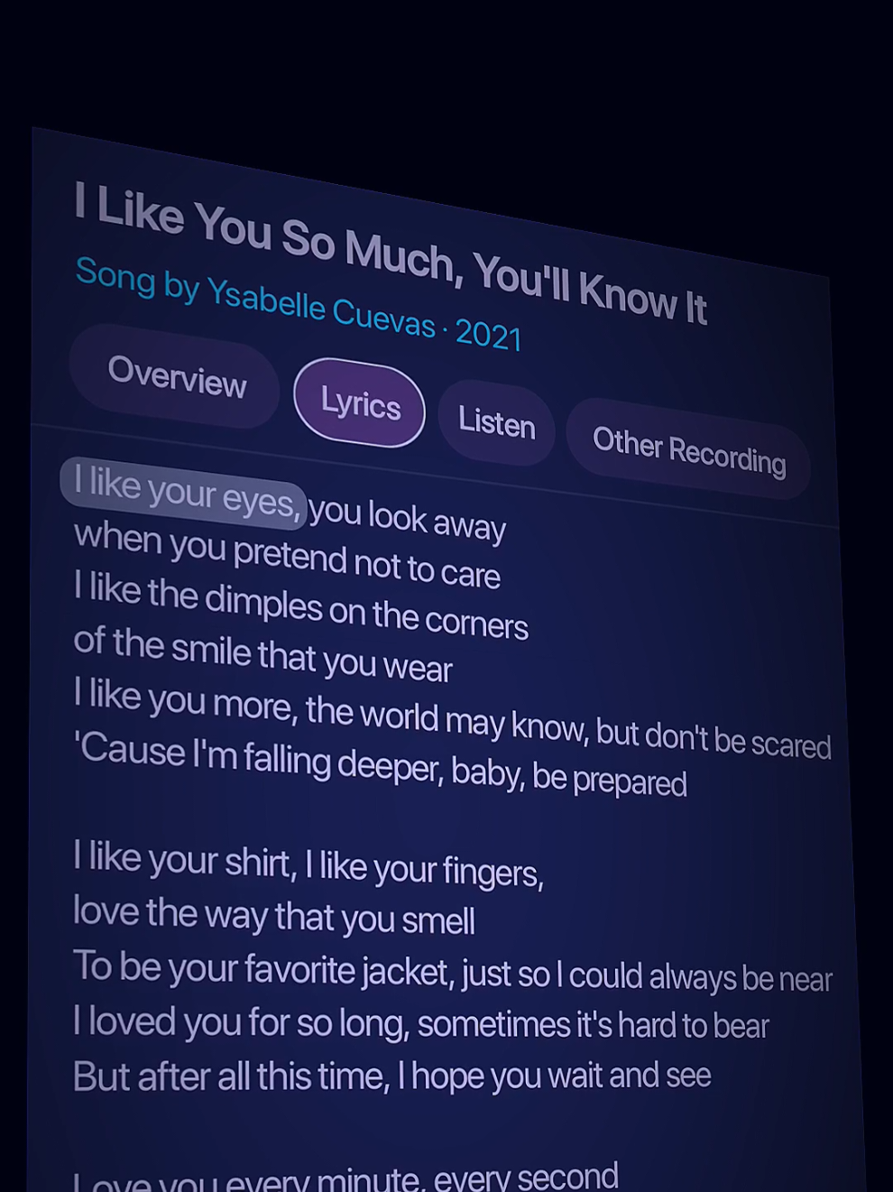 I Like You So Much, You'll Know It 🎧🎶 #lyrics #karaoke #ilikeyousomuchyoullknowit #music #lyriqueenn 