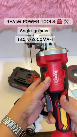 Kung naghahanap kadin ng power tools Angle grinder baka dto nayan sa reaim kompletong kompleto magandandang klase with two battery. #anglegrinder #cordlesstools #reaim #reaimpowertools 