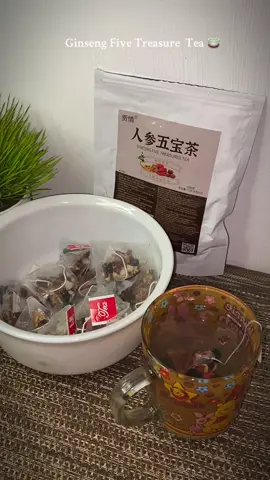 Ginseng T5 Five Treasure  Tea more healthy benefits  #tea #fivetreasuretea #herbaltea #healthyliving #tiktokshop99alloutshopping 
