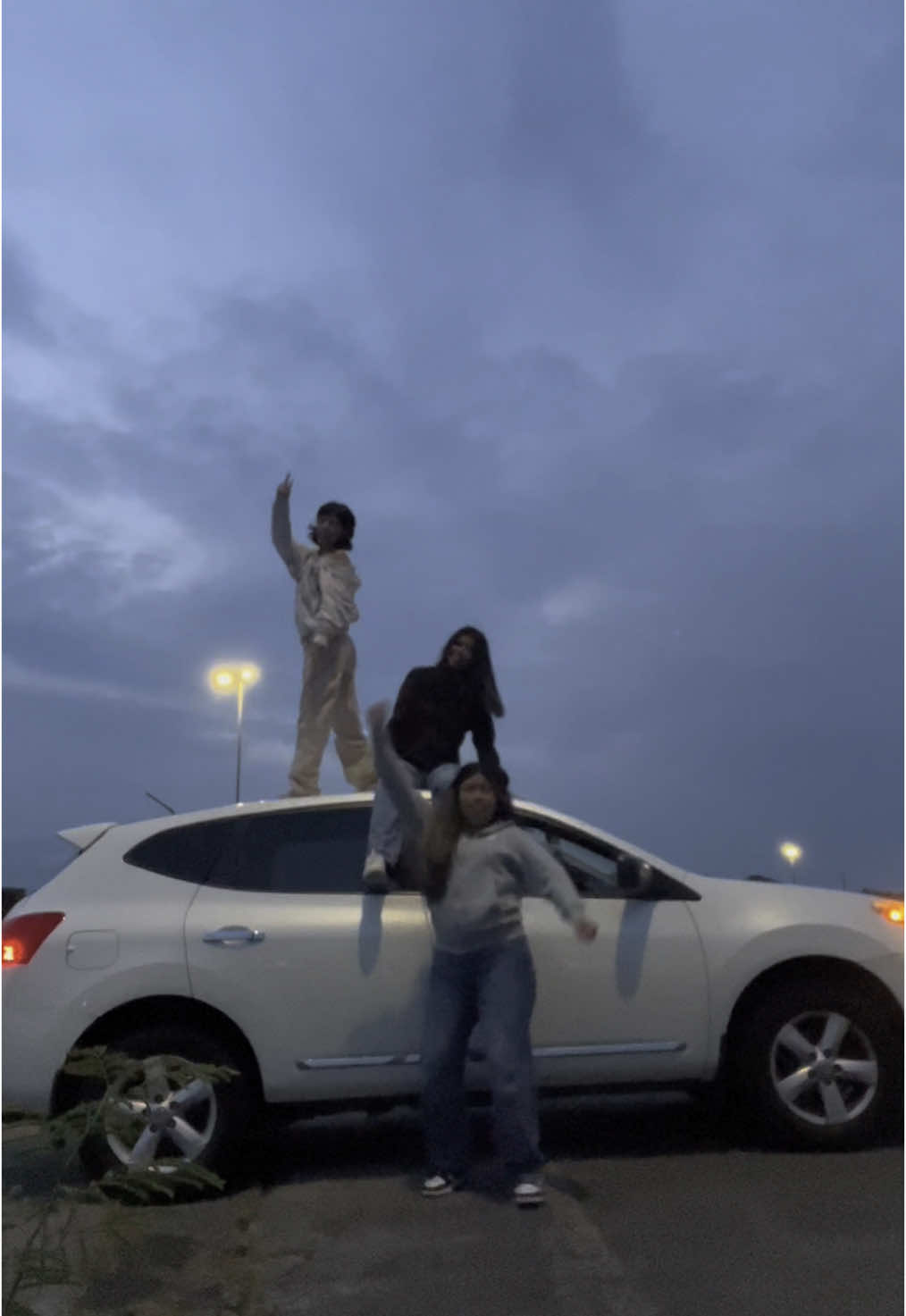 For TikTok purposes this video is AI #ontopofcars #trending #fypシ 