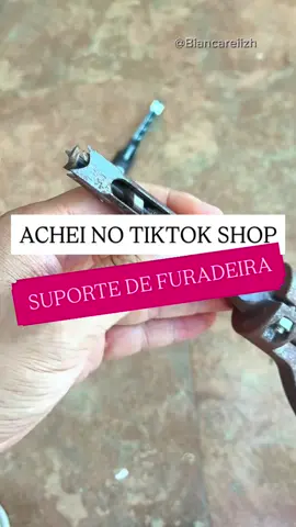 Suporte de furadeira mas barata do TikTok shop! #kit #broca #furadeira 