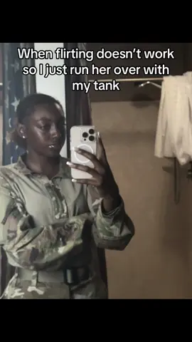 This trend is fun #military #uniform #tank #af #wlw 