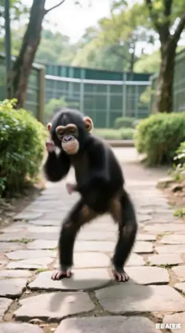 Chimpanzee Dancer 😄#funnytiktok #aivideo #dancer #foryou 