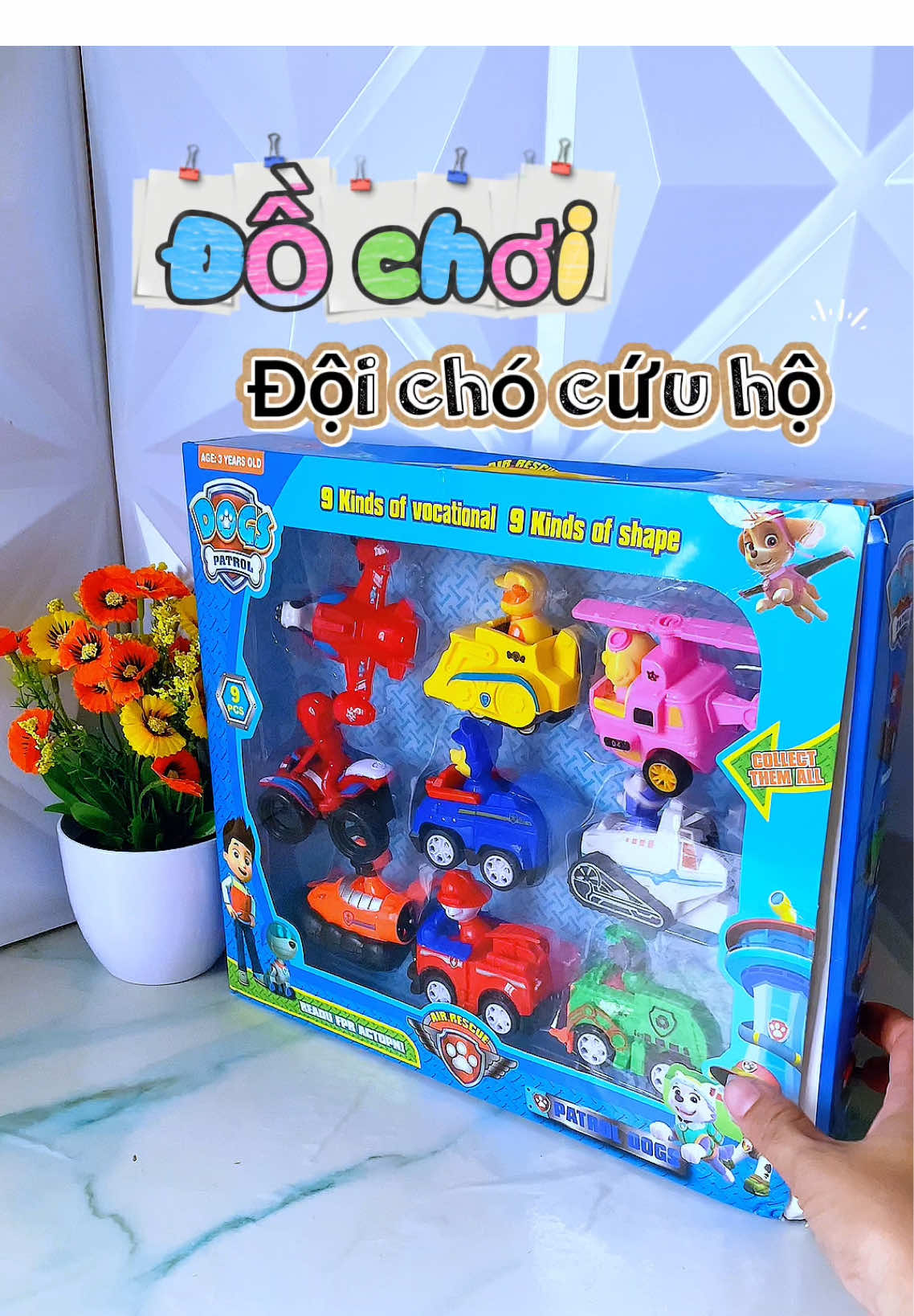 Với Biệt đội chó cứu hộ siêu dễ thương và nhiều màu sắc này thì em bé nào cũng mê nha. Ba mẹ bổ sung uvào bộ sưu tập đồ chơi cho bé nhé 🥰#dochoichocuuho #bietdoichocuu