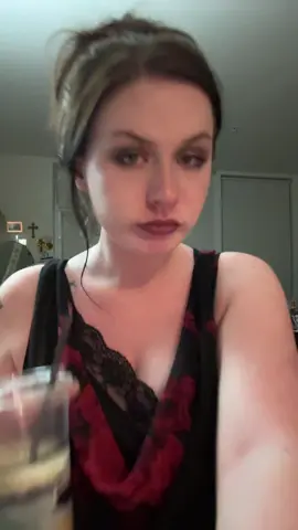 coming home post dinner w two glasses of wine to a latte I left in the fridge so hype 