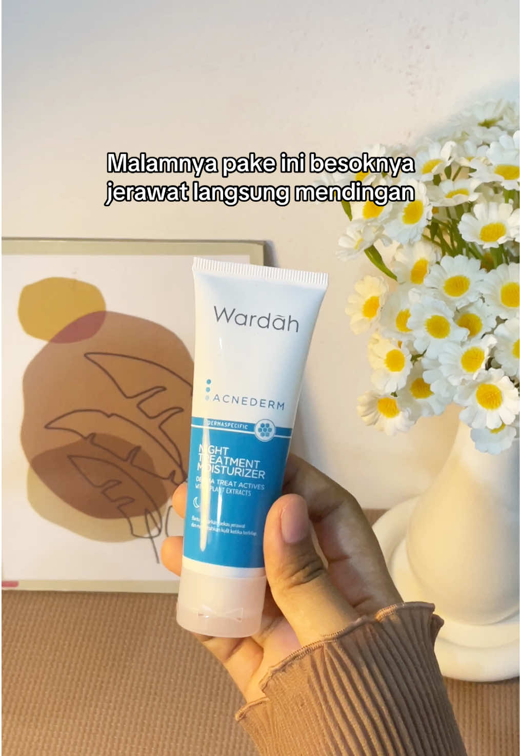 Cobain deh😍🫶🏻 #wardahacnederm #wardahnighttreatmentmoisturizer #jerawatsembuh #fyp 