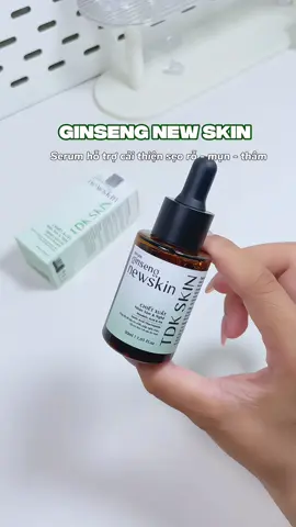 Serum hỗ trợ cải th.iện sẹo rỗ , mụn , th.âm mụn TDK SKIN Ginseng New Skin #serumcaithienseoro #mungham #fyp #viral #xuhuongtiktok 