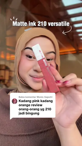 Membalas @Monic.Saputri nah klo di outdor kaya gini guys dia lebih ke nude oren gitu😍😚 #wearemaybelline #matteink #cumamatteinkyangbisa #210versatile 