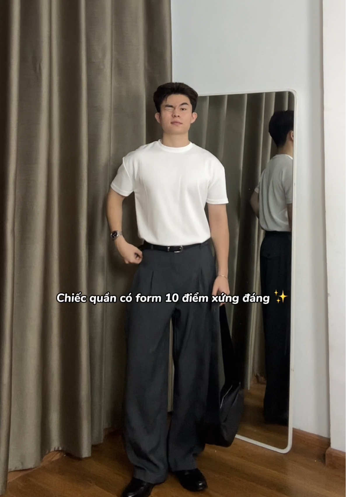 form quần cân mọi outfit đây rùi #outfit #quanongrong #quannam #vairal #LearnOnTikTok 