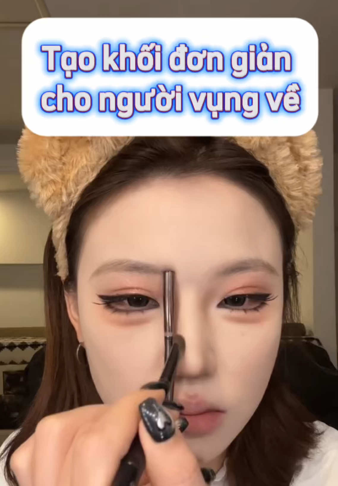 Tạo khối cực đơn giản cho người mới bắt đầu make up #makeup #meotrangdiem #taokhoi 