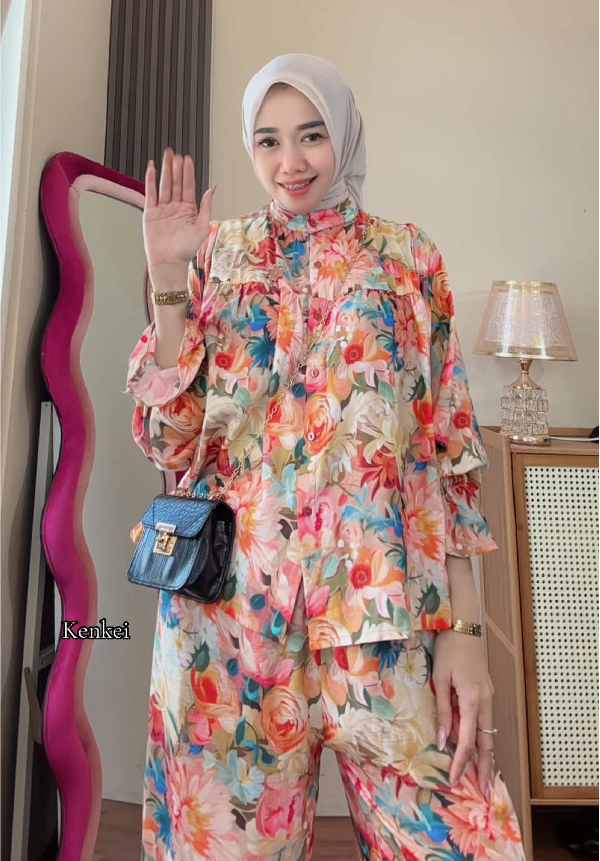 Rekomend oneset cantik 🧡🧡🧡 #oneset #onesetcantik #ootdhijabstyle #onesetkekinian 