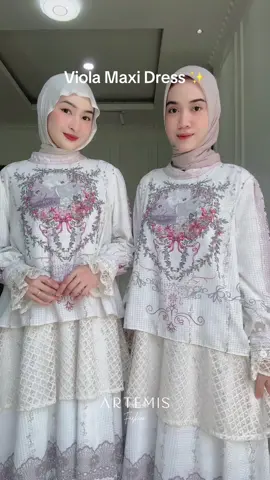 Viola Maxi Dress #fyp #dresscantik #gamiscantik #bajulebaran #fashiontiktok 