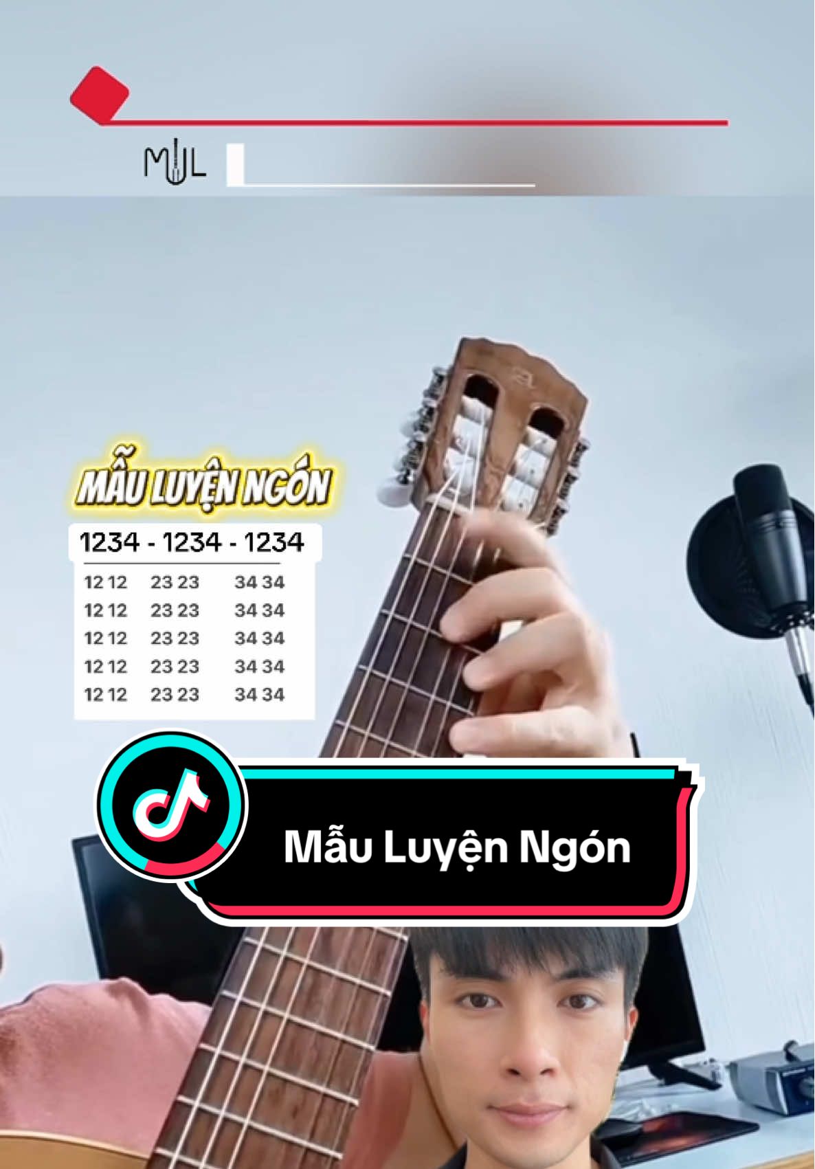 Bài Luyện Ngón Tay Trái Hiệu Quả Guitar #thaythinhdayguitaronline #guitar #guitaronline #guitartok #dayguitar 