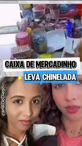 Caixa de mercadinho leva chinelada na cara